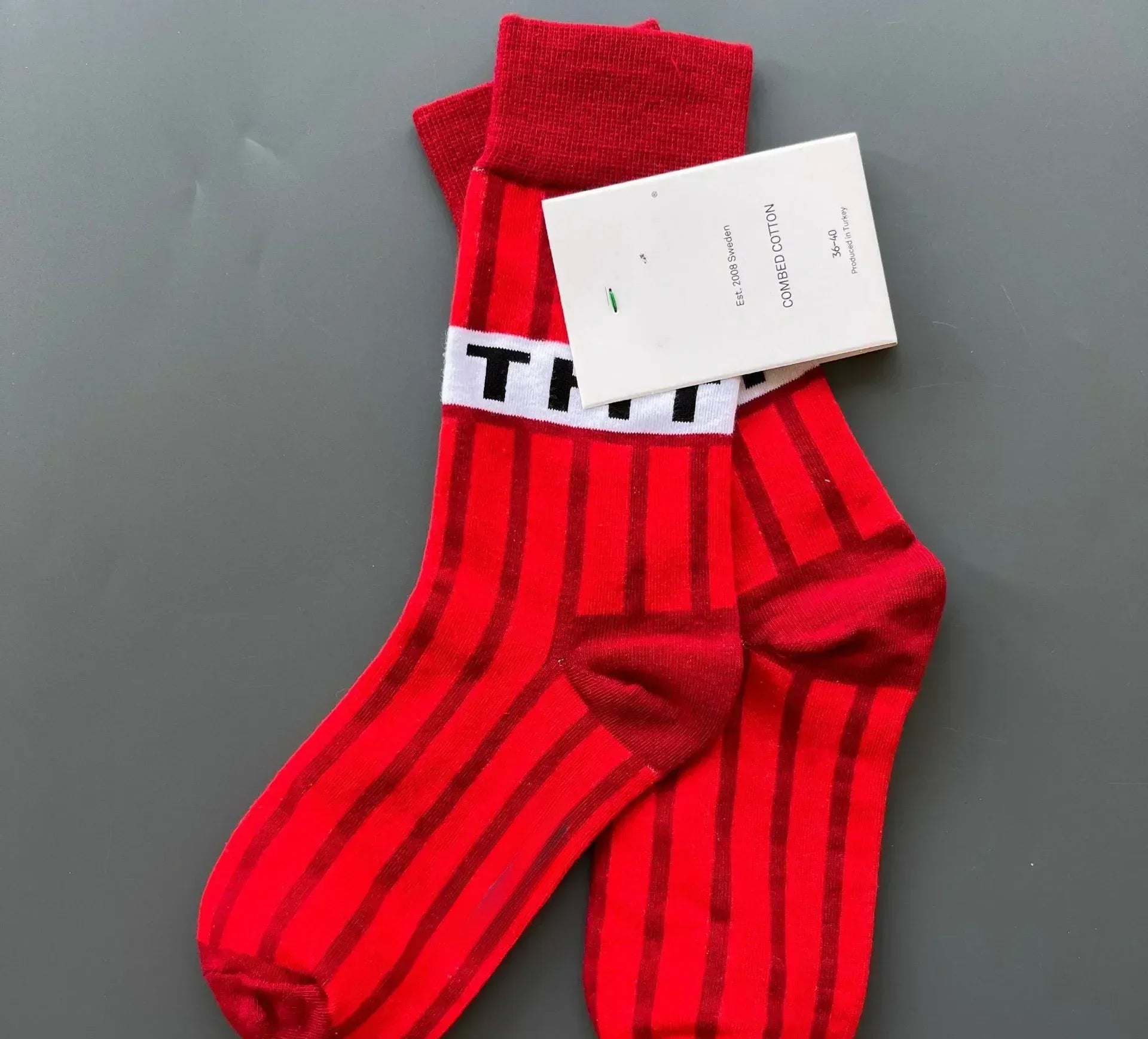 All In Crew Socks | Bold Red Statement Socks