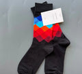 Spectrum Shift Diamond Crew Socks