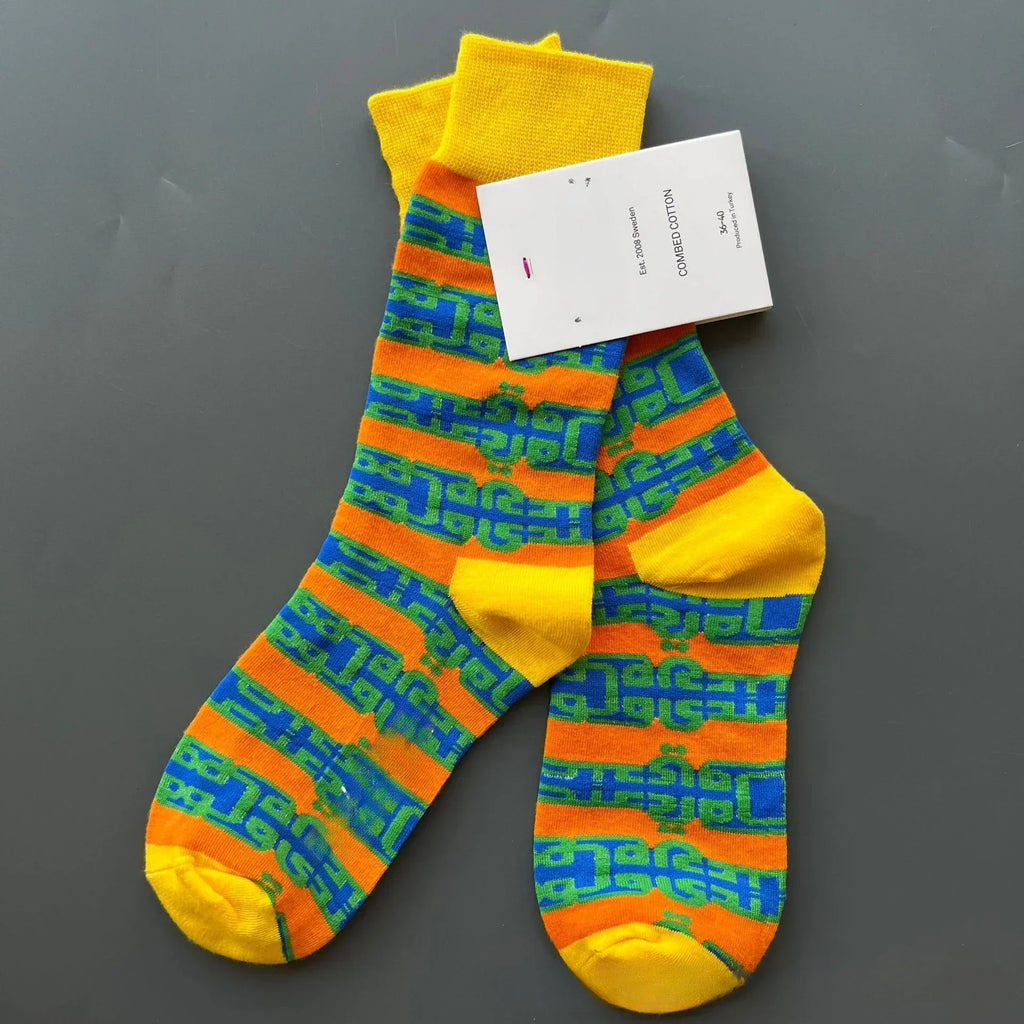 Electric Summer Crew Socks