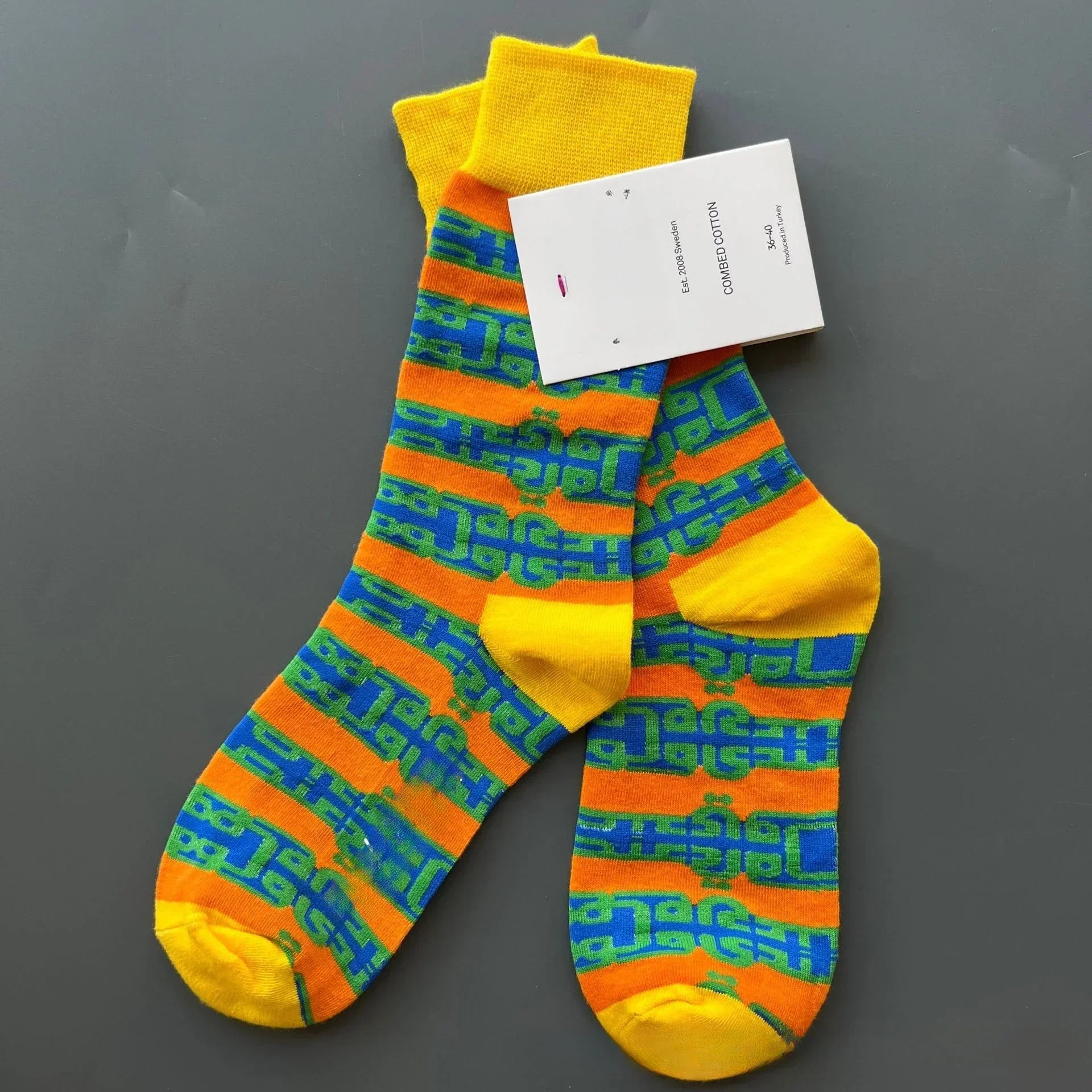 Electric Summer Crew Socks