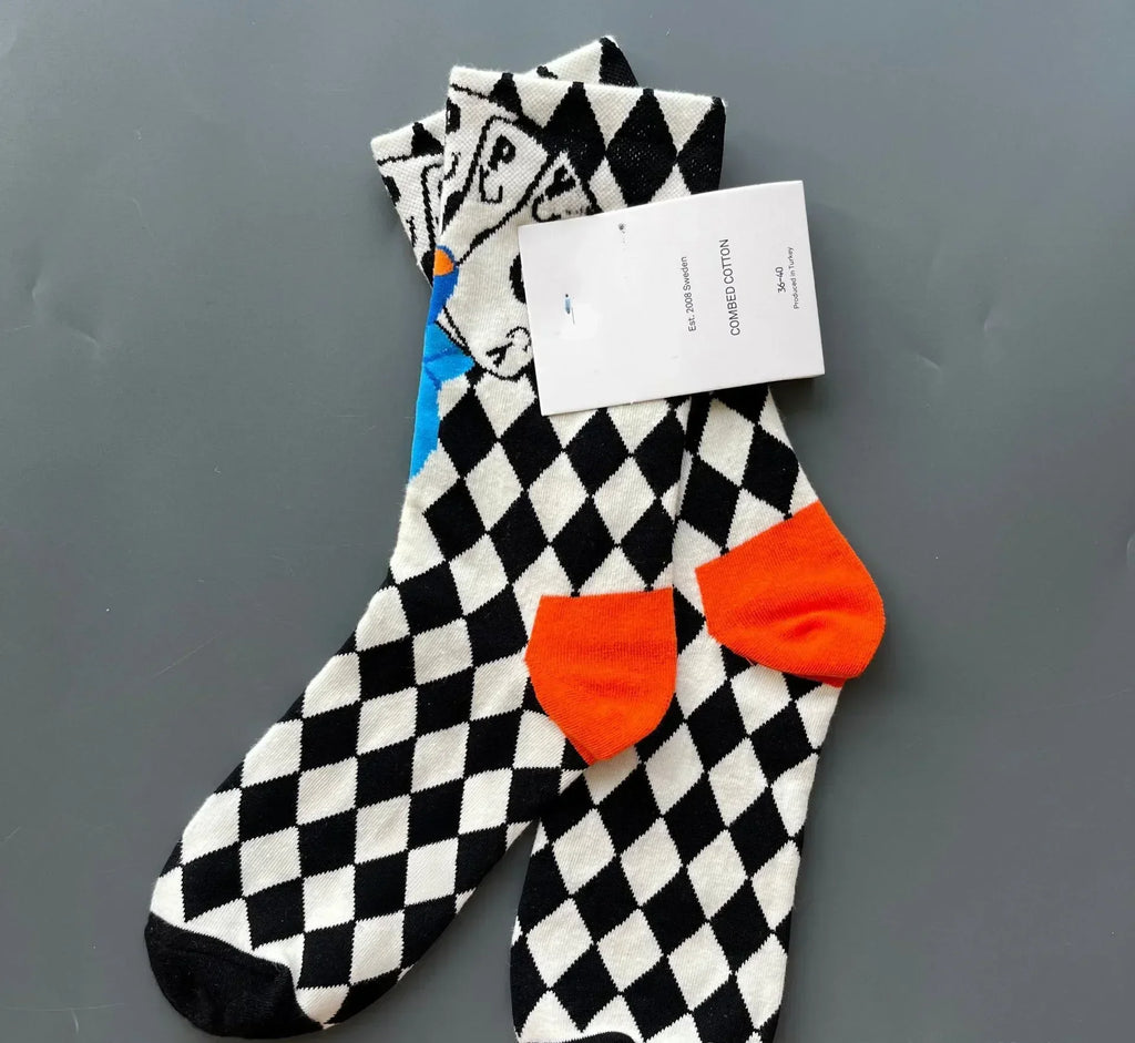 Phantom Parade Harlequin Crew Socks