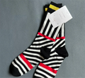 Crossing Lines Crew Socks