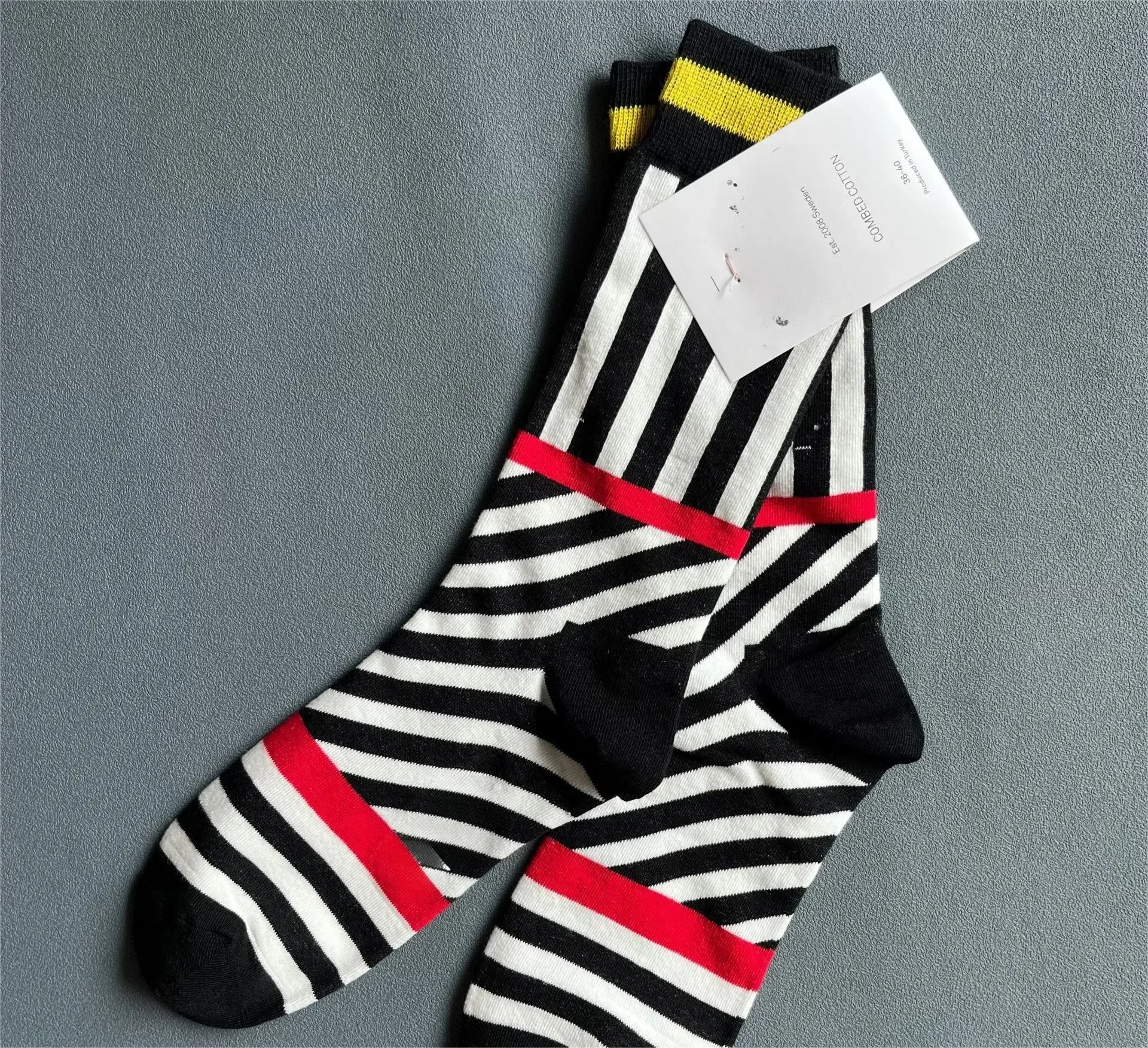 Crossing Lines Crew Socks