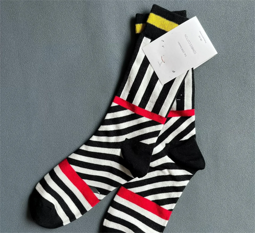 Crossing Lines Crew Socks