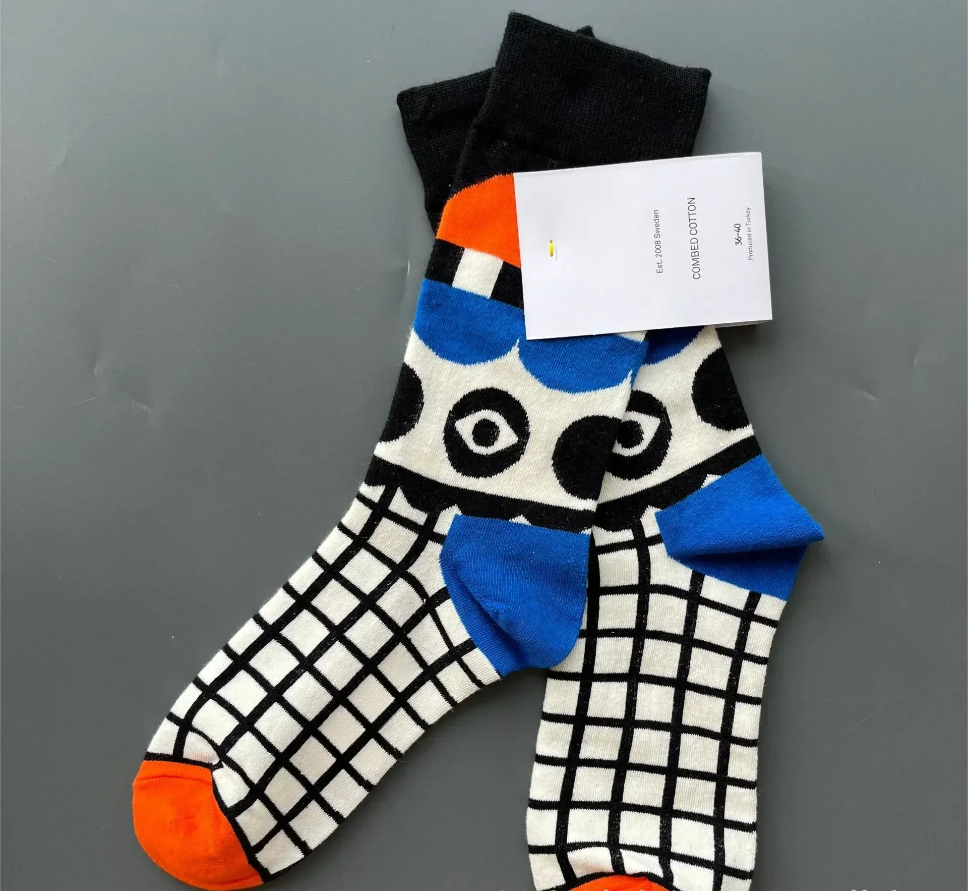 The Observer Graphic Crew Socks