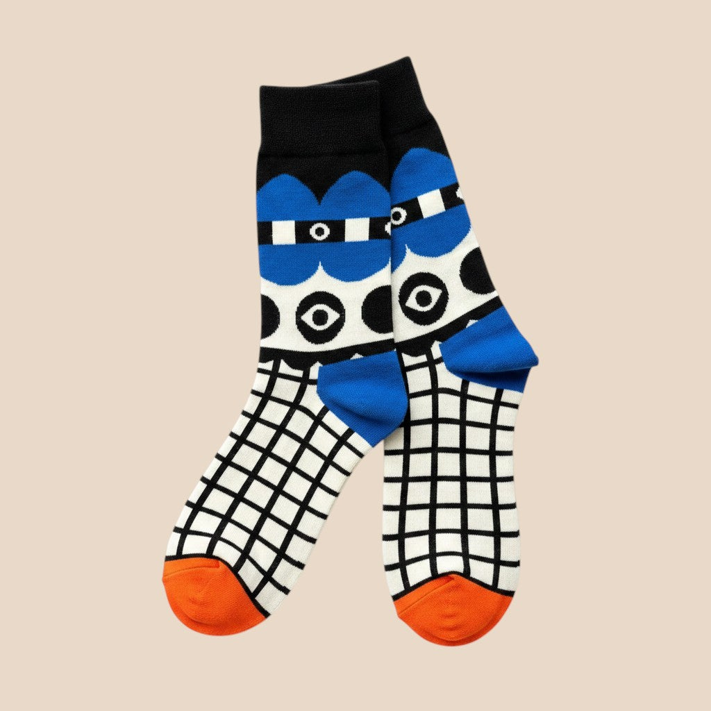 The Observer Graphic Crew Socks