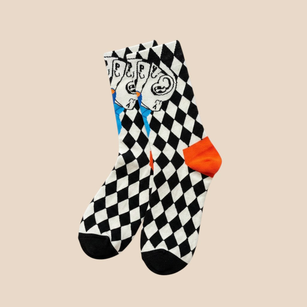 Phantom Parade Harlequin Crew Socks