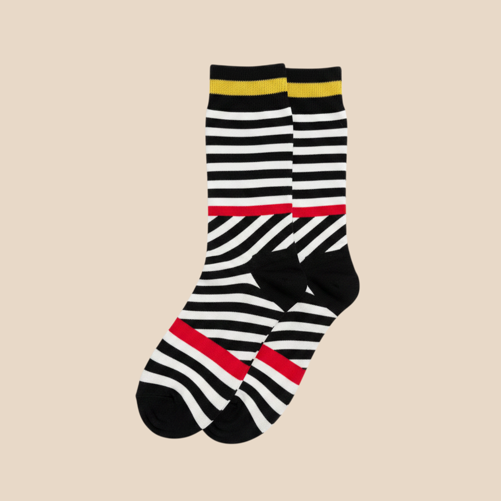 Crossing Lines Crew Socks