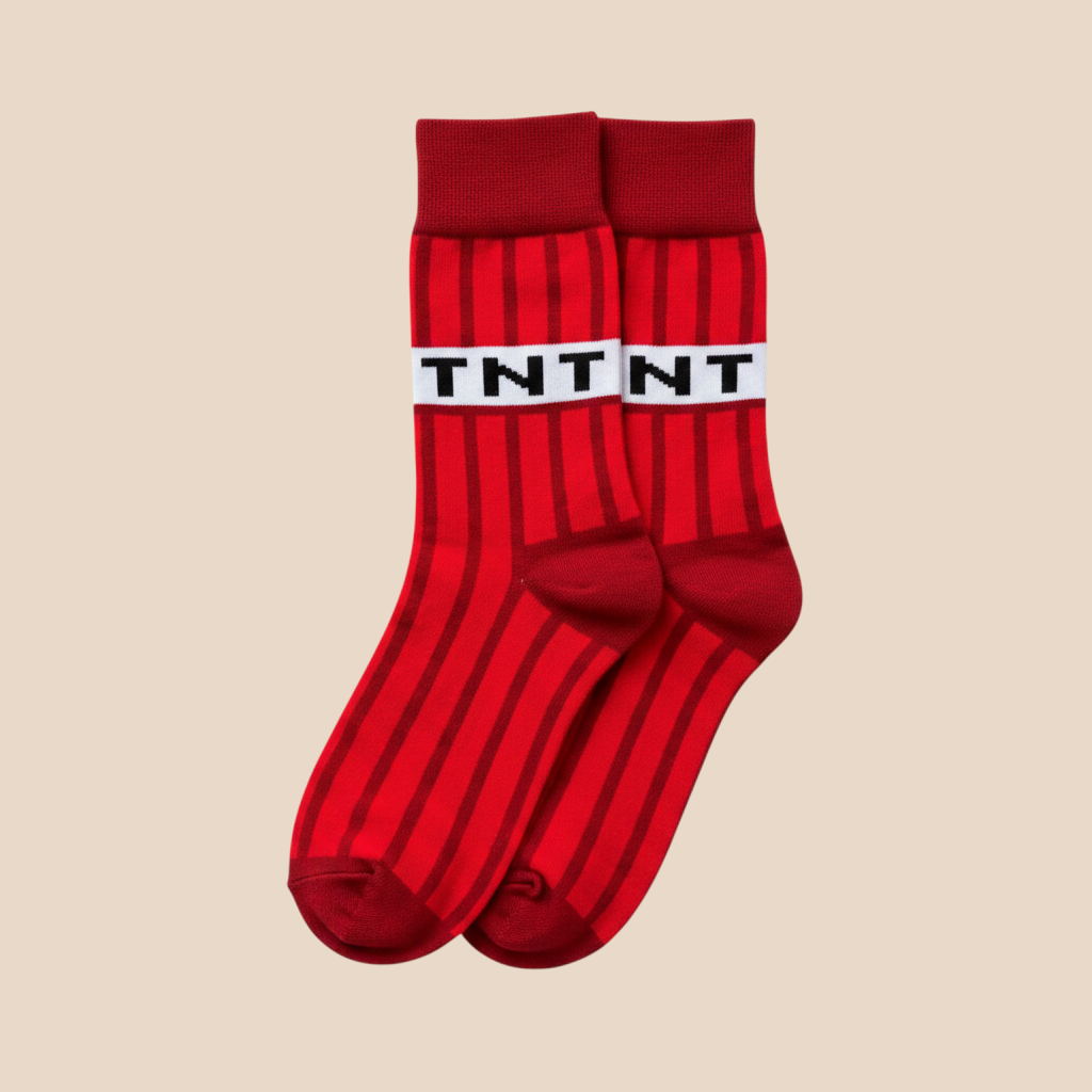 All In Crew Socks | Bold Red Statement Socks
